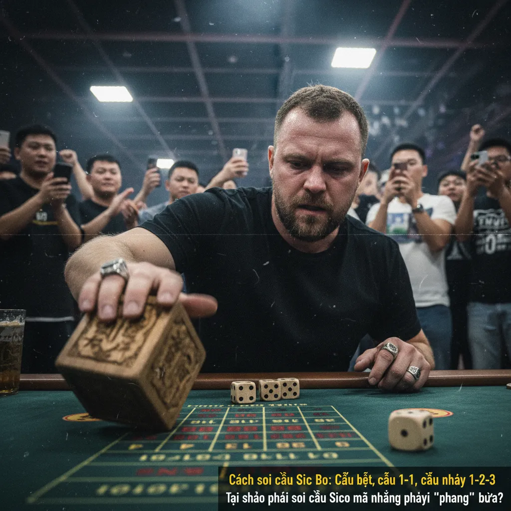 Ví dụ về cầu 1-1 (Ping Pong) trong Sic Bo